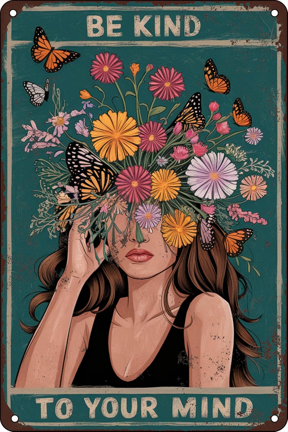 Home Office Room Inspiration - Y1,Be Kind to Your Mind Vintage