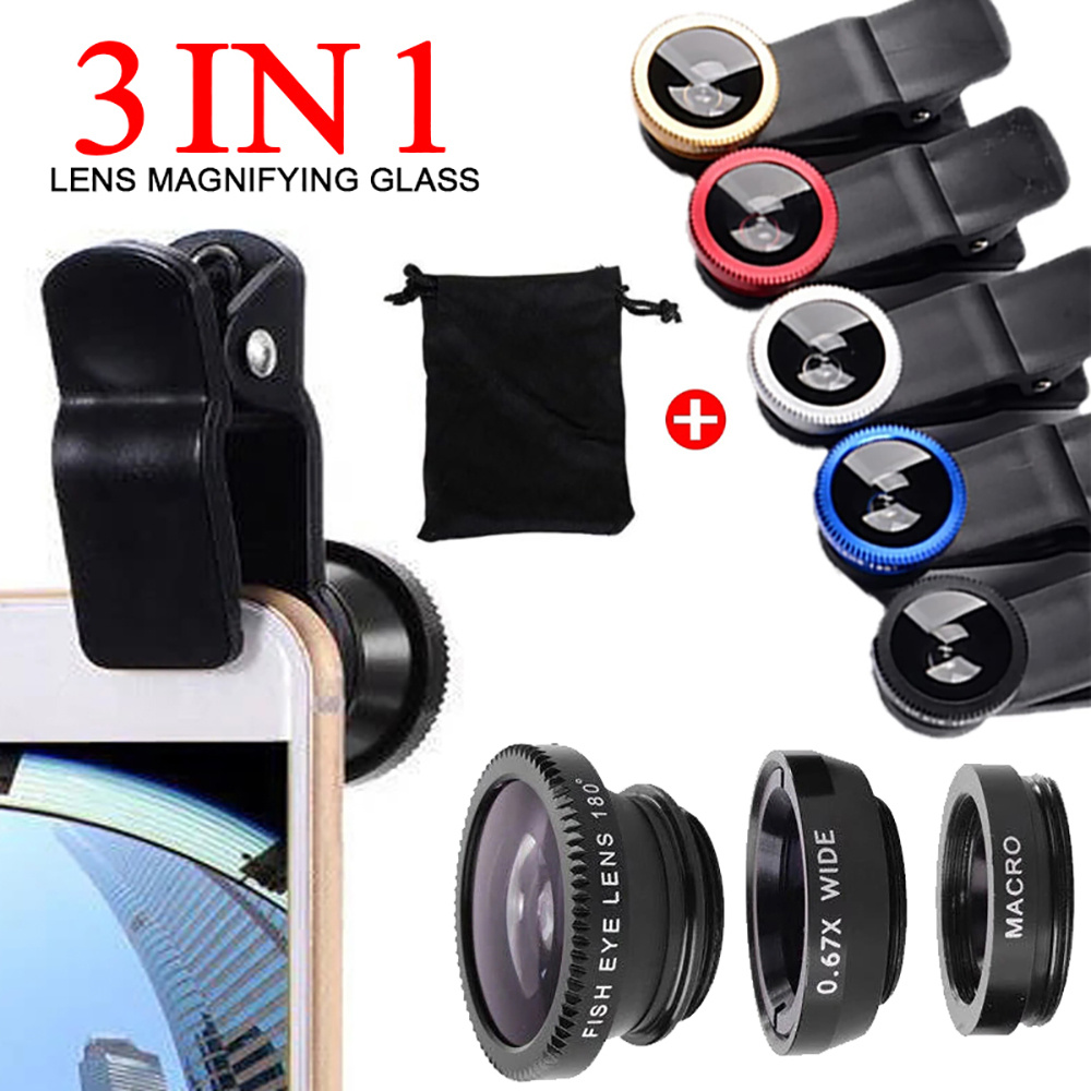Universal 3 in 1 Fish Eye Lens - Home Office Zoom 评论和价格