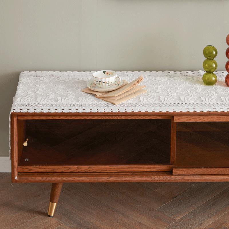White Lace Luxury Embroider Ta - Home Office News 评论和价格