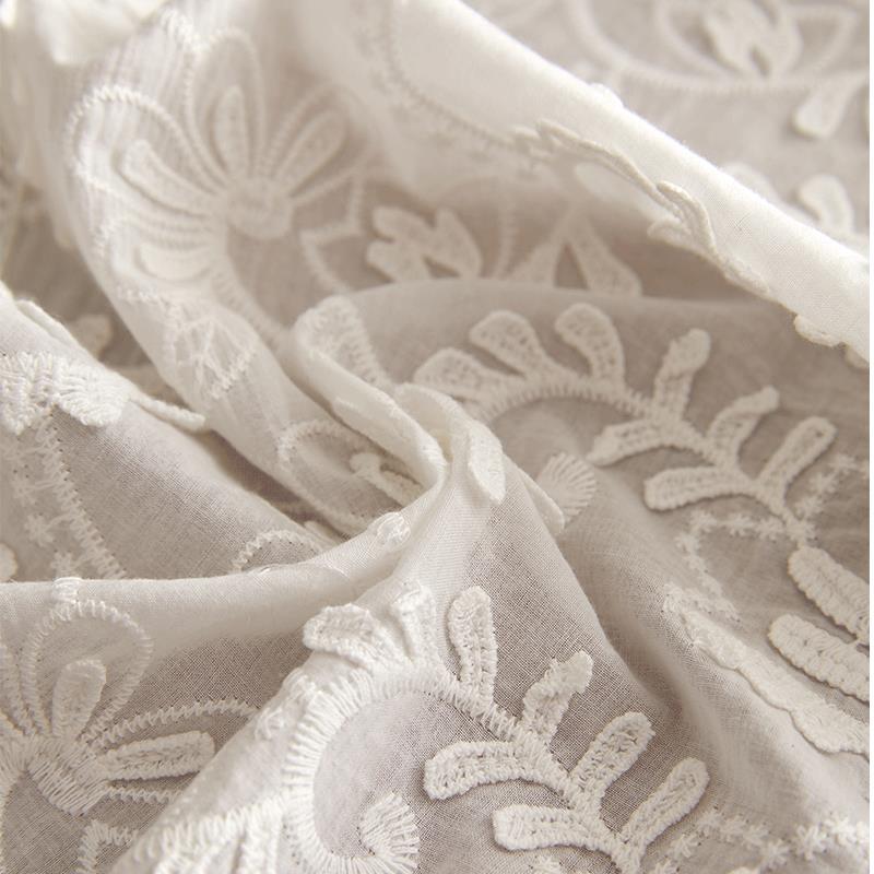 White Lace Luxury Embroider Ta - Home Office News 评论和价格