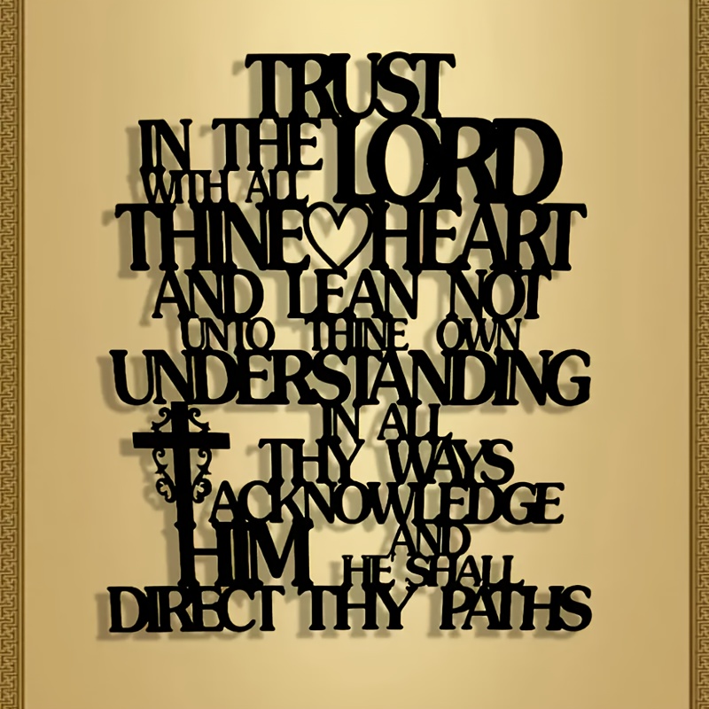 CIFBUY Metal Wall Art Trust In - Home Office Room Inspiration 评论和价格