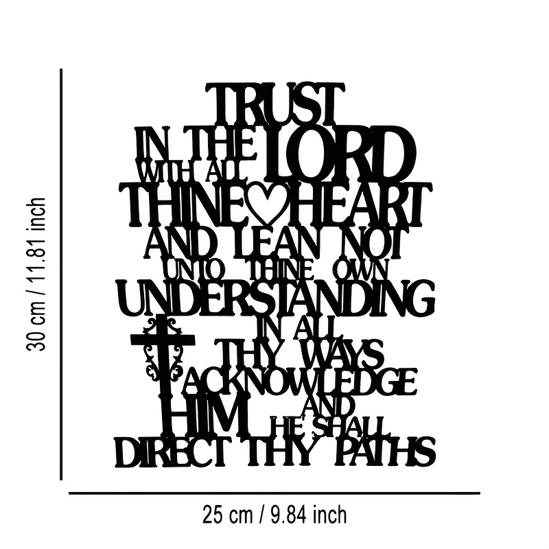 CIFBUY Metal Wall Art Trust In - Home Office Room Inspiration 评论和价格