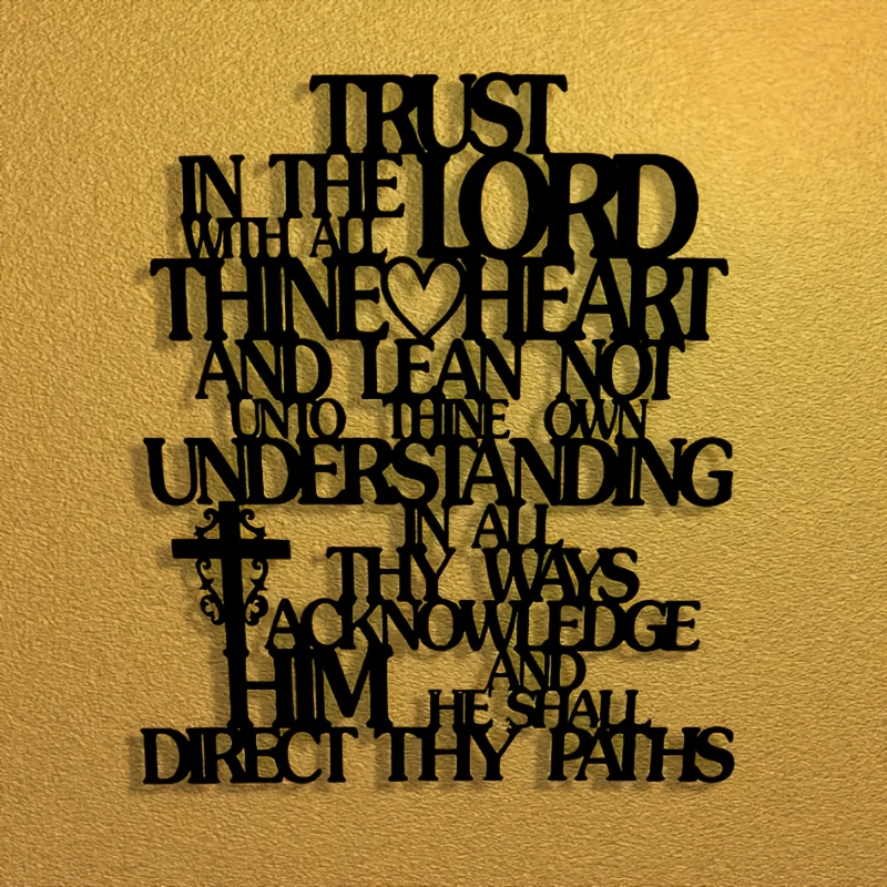 CIFBUY Metal Wall Art Trust In - Home Office Room Inspiration 评论和价格