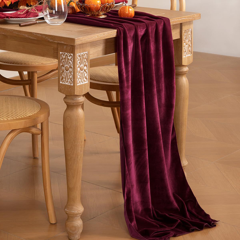 Velvet Table Runner Soft Luxur - Home Office News 评论和价格