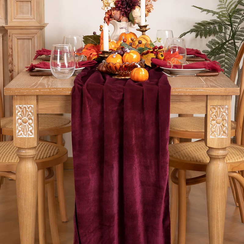 Velvet Table Runner Soft Luxur - Home Office News 评论和价格