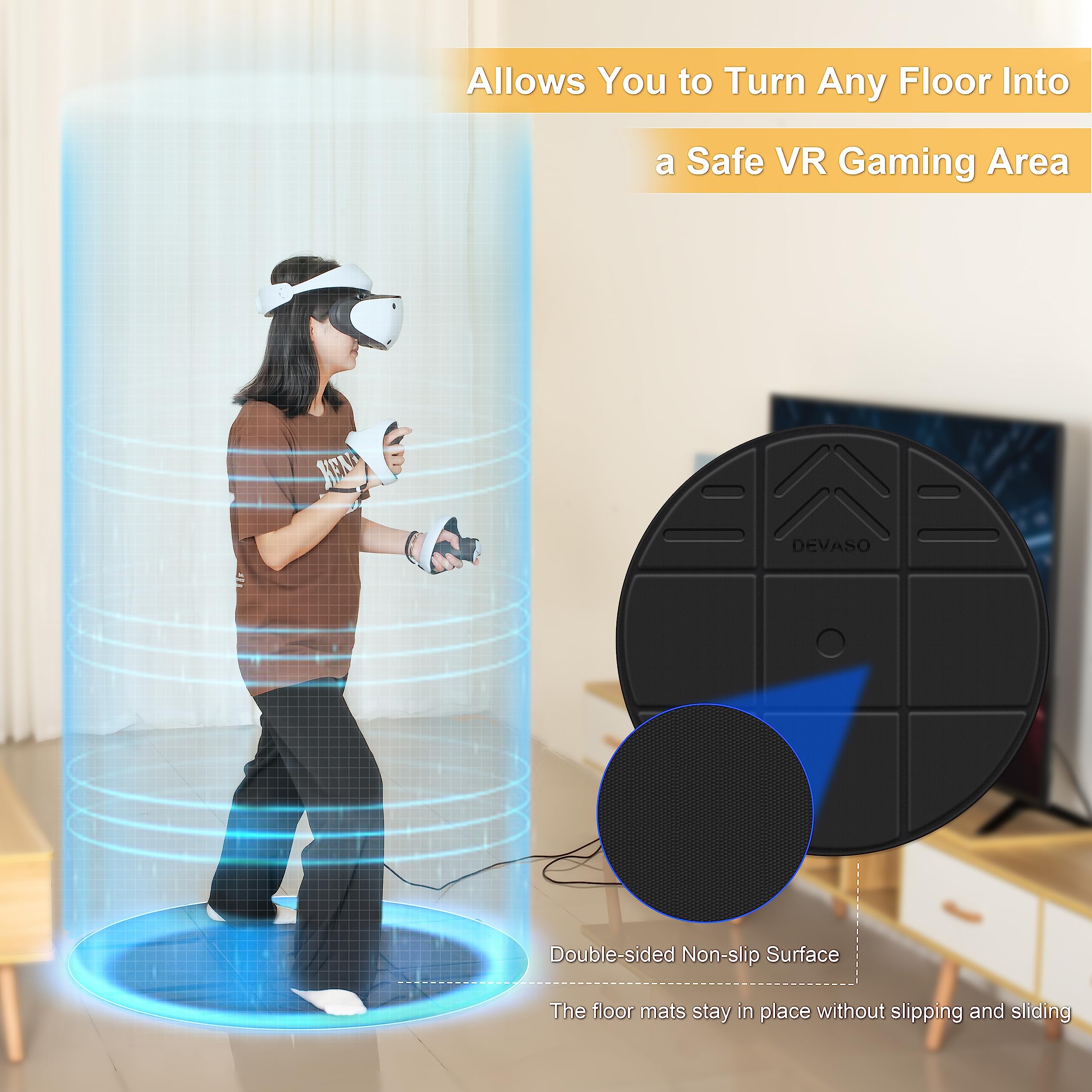 Foldable VR Mat for Meta Quest - Anti Fatigue Mat 评论和价格