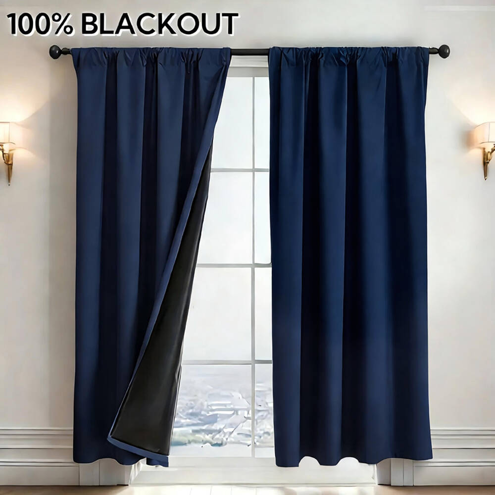 1pc 100% Blackout Curtain with - Home Office Setup Ideas 评论和价格