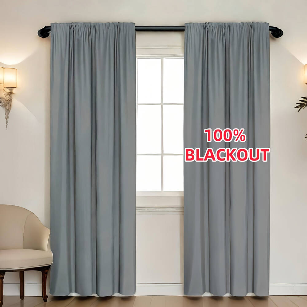 1pc 100% Blackout Curtain with - Home Office Setup Ideas 评论和价格