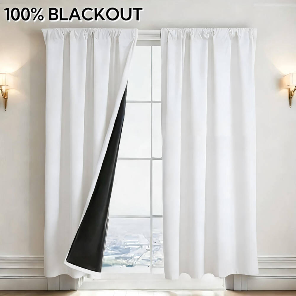 1pc 100% Blackout Curtain with - Home Office Setup Ideas 评论和价格