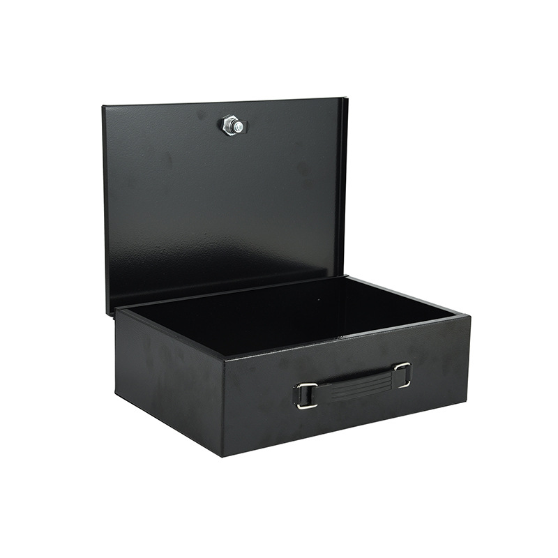 Portable Safe Locked Iron Box  - Home Office For Passport 评论和价格