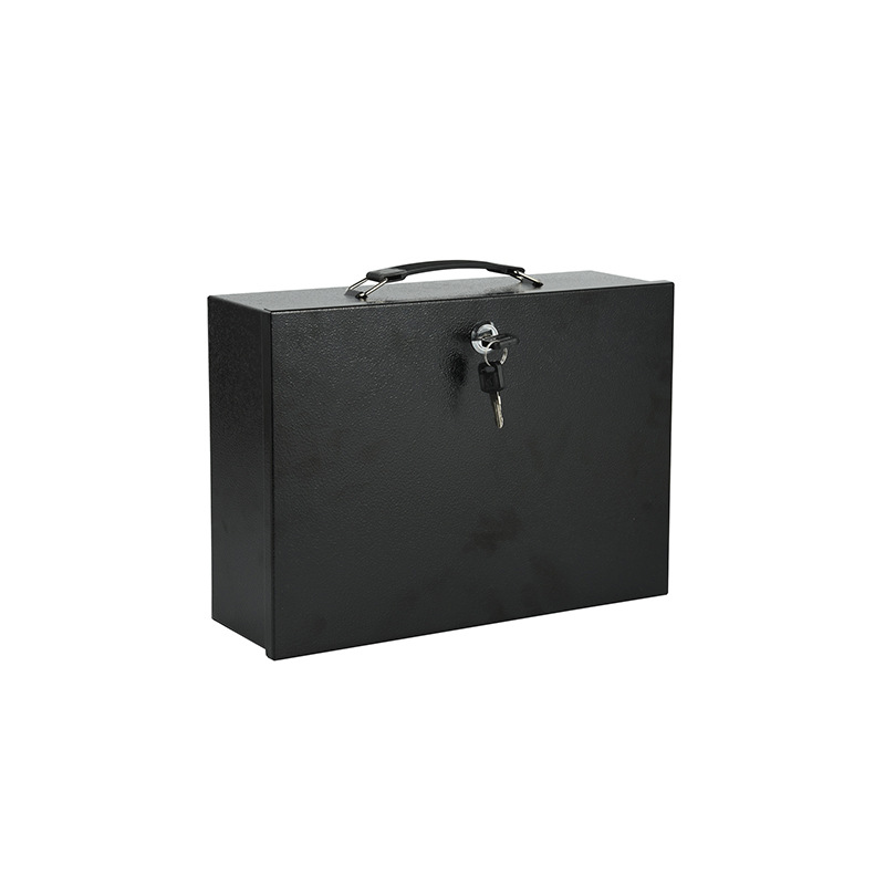 Portable Safe Locked Iron Box  - Home Office For Passport 评论和价格