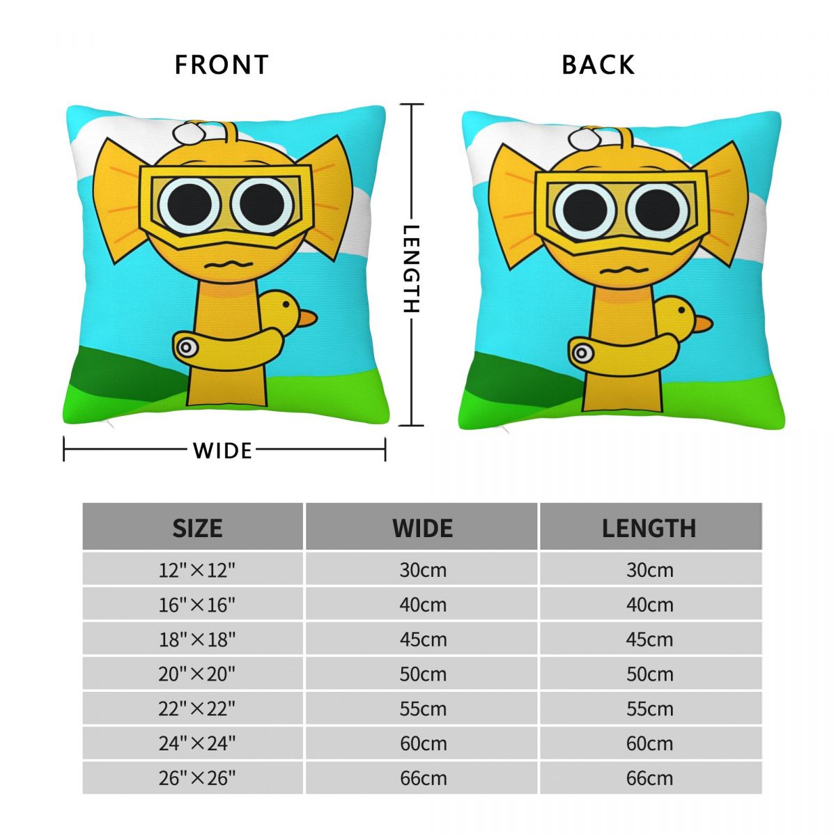 S-Sprunki Game Pillow Case 202 - Home Office News 评论和价格