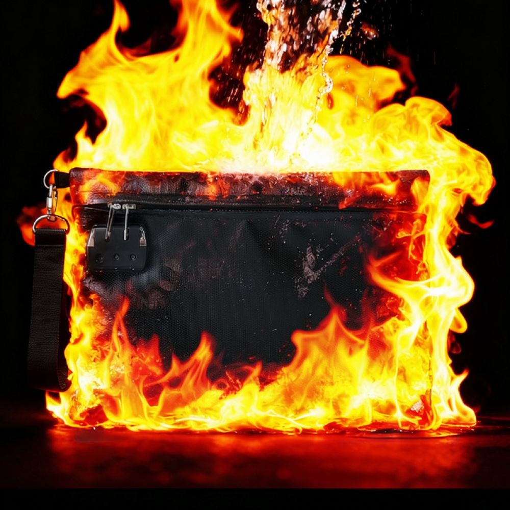 Waterproof Fireproof File Hold - Home Office For Passport 评论和价格