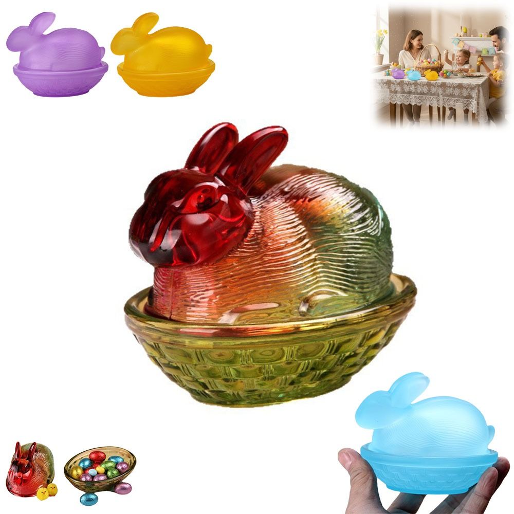 New Rabbit-Shaped Glass Candy  - Home Office News 评论和价格