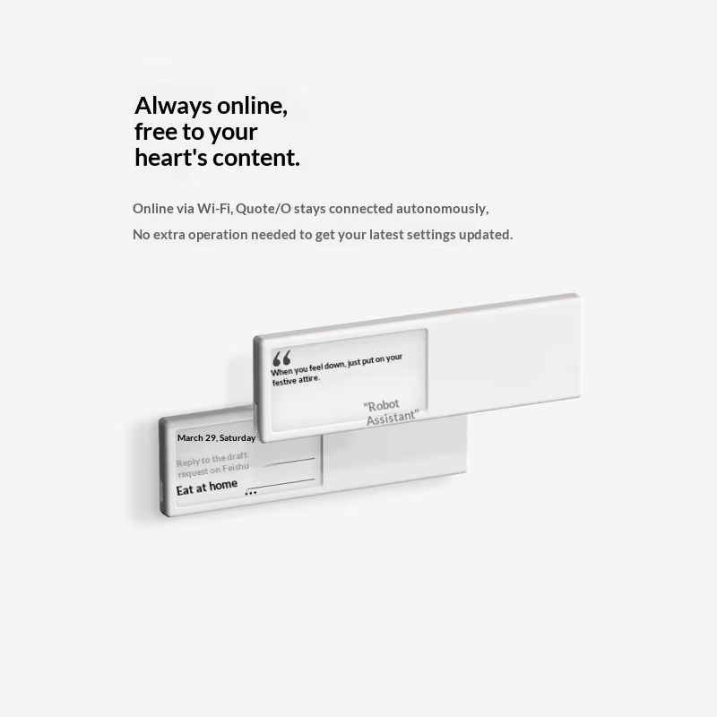 Quote O Smart Wifi E Ink Displ - English Home Office 评论和价格