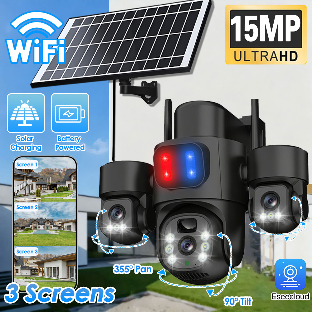 WIFI Solar PTZ Camera Outdoor  - Home Office Zoom 评论和价格