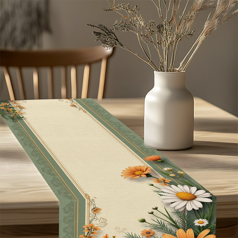 1pc Daisy Sunflower Table Runn - Home Office News 评论和价格