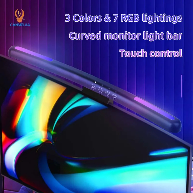 Curved LED Monitor Light Bar U - Home Office Setup Ideas 评论和价格