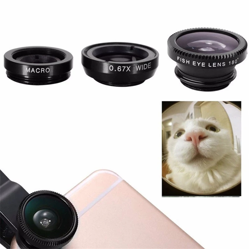 3in1 Fisheye Wide Angle Micro  - Home Office Zoom 评论和价格